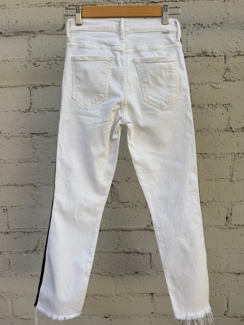 MOTHER The Insider Crop Step Fray Whipping The Racer Size 26 - Picture 7 of 14
